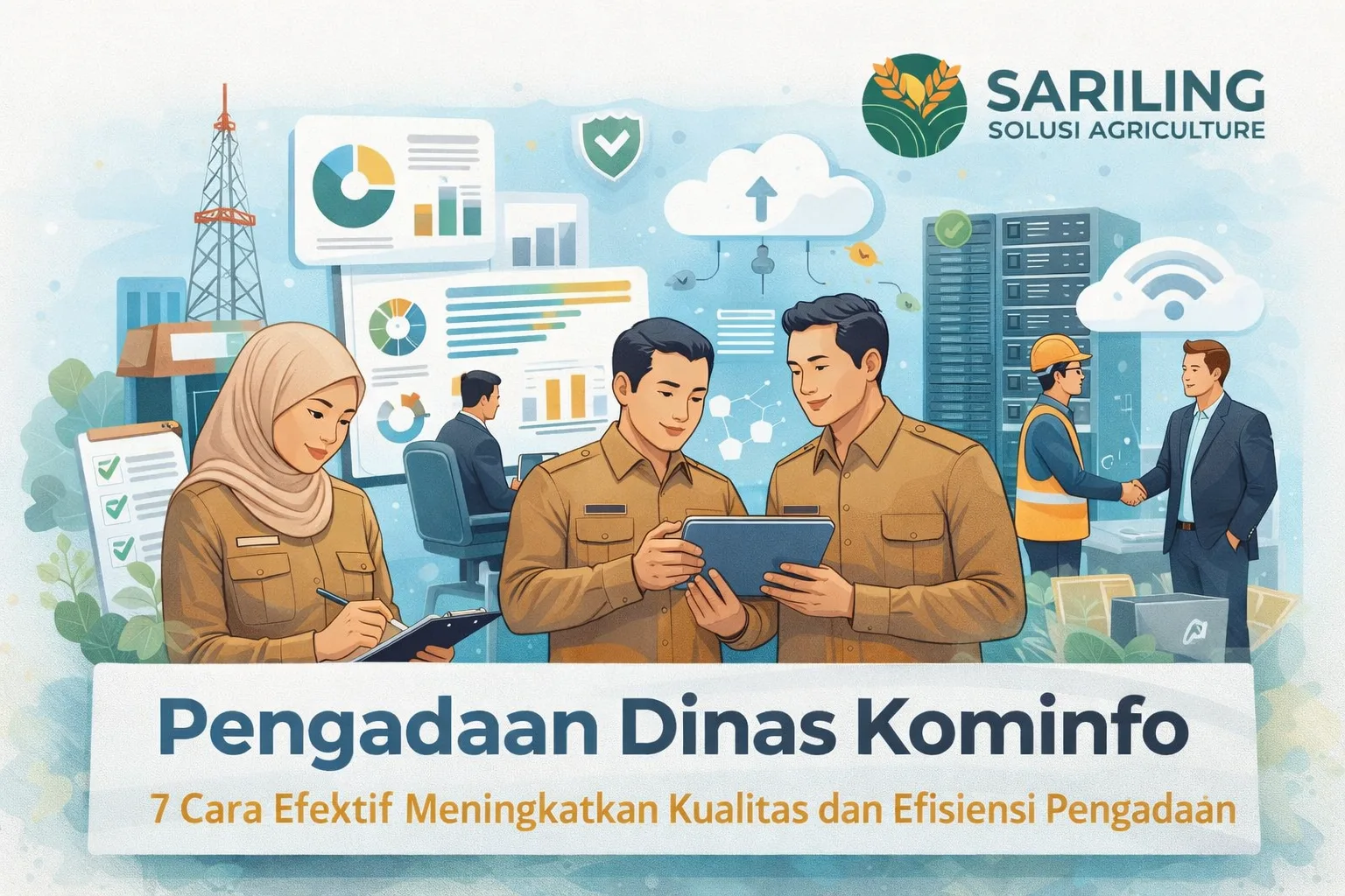 Ilustrasi pengadaan dinas kominfo untuk meningkatkan efisiensi dan kualitas pengadaan pemerintah daerah