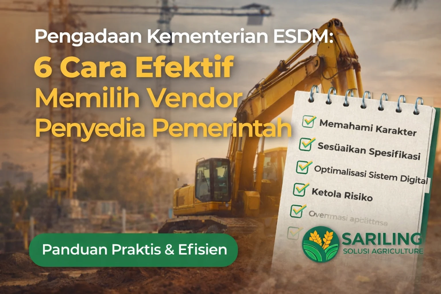 Ilustrasi pengadaan Kementerian ESDM dengan 6 cara efektif memilih vendor penyedia pemerintah untuk ASN dan pejabat pengadaan