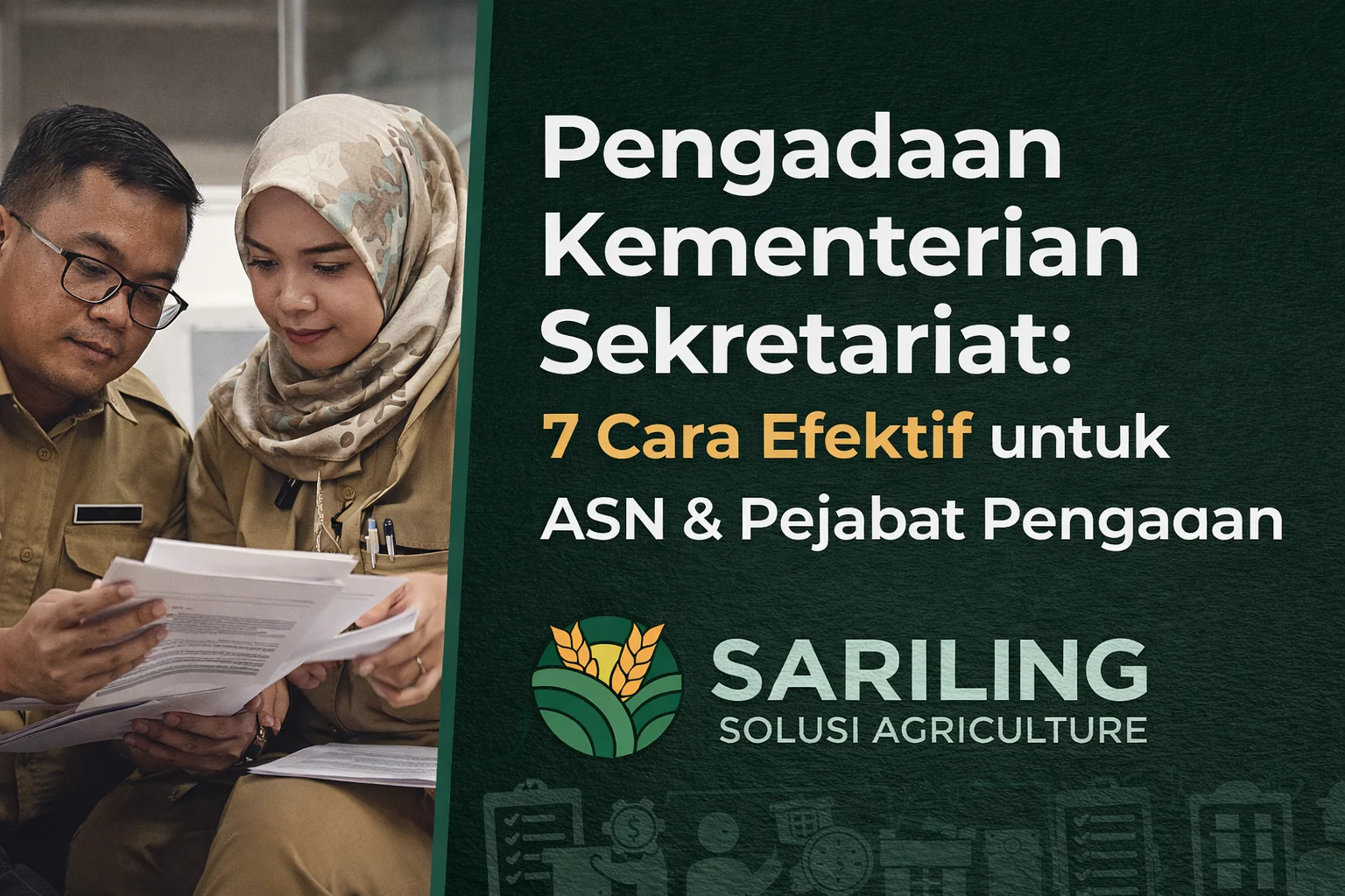 Ilustrasi pengadaan kementerian sekretariat untuk ASN dan pejabat pengadaan secara efektif