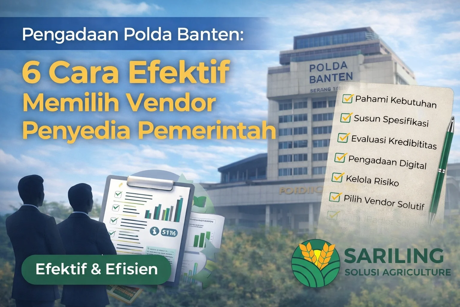 Pengadaan Polda Banten dengan 6 cara efektif memilih vendor penyedia pemerintah untuk ASN dan pejabat pengadaan